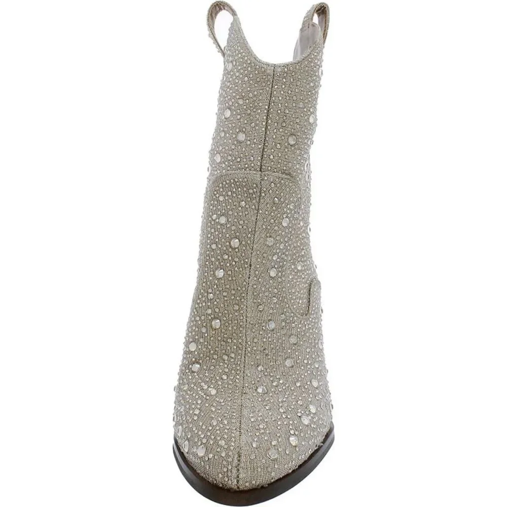 Jessica Simpson Womens JSCISSELY Gold Ankle Bootsq Ankle Boots Boots Used - Picture 4 of 5